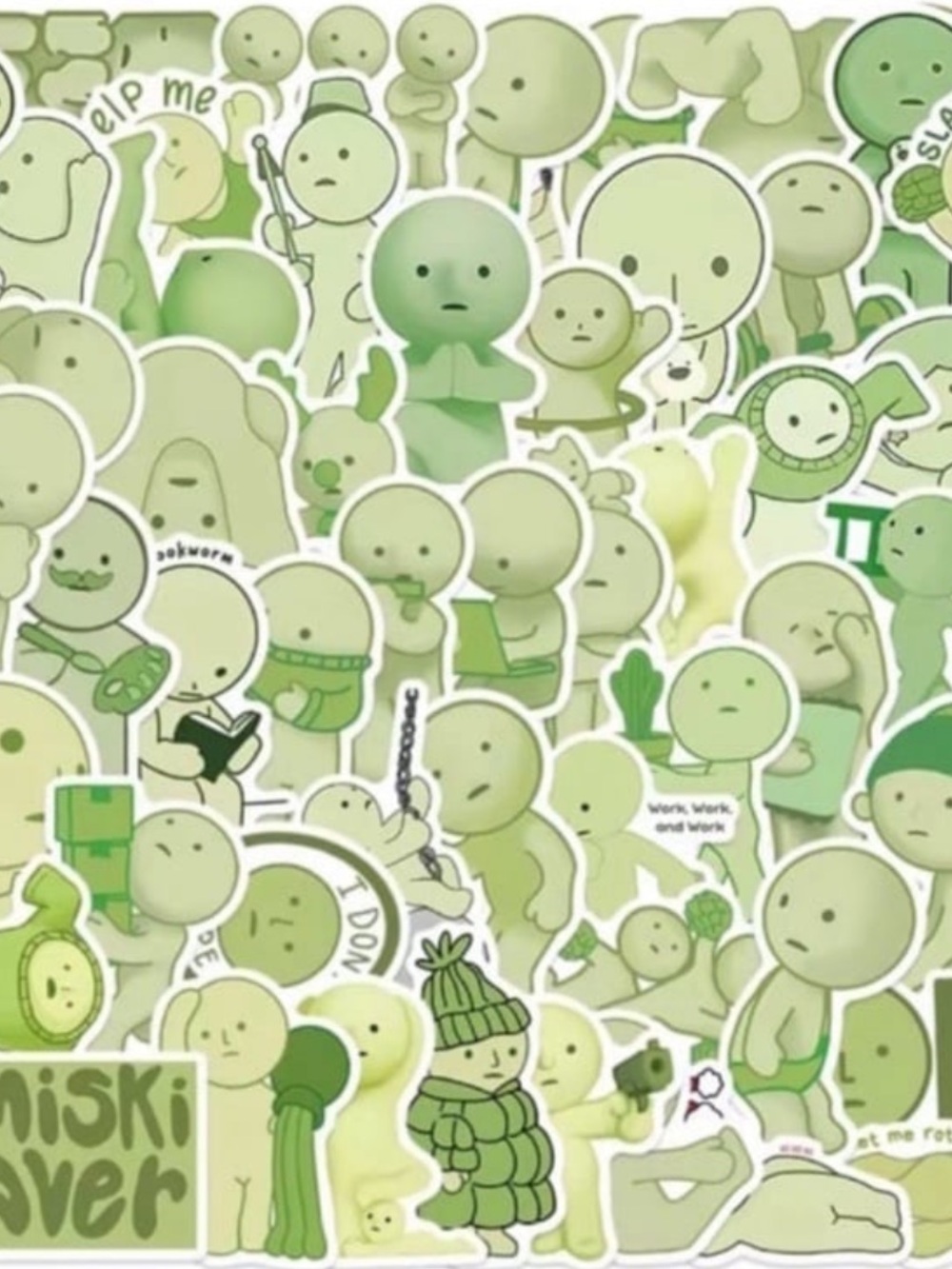 SMISKI anime Stickers, pack of 50